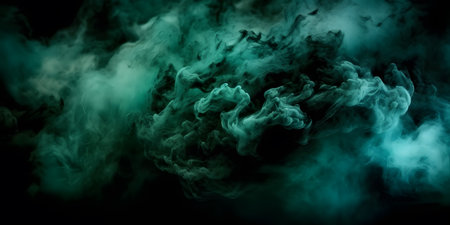 Abstract smoke moves on a black background. design element. abstract texture.の素材
