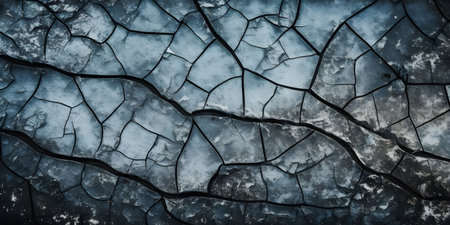 Dry cracked earth texture. Abstract background for design. Toned.の素材