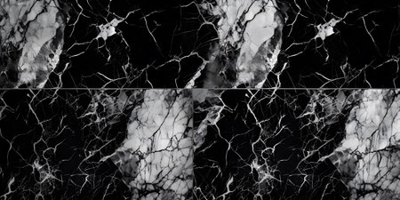 Black and white marble stone natural pattern texture background and use for interiors tile wallpaper luxury designの素材
