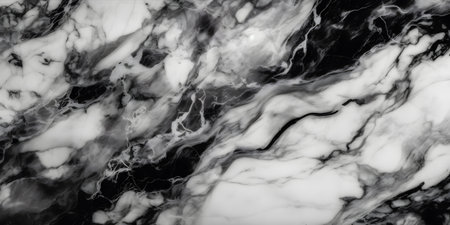 Black marble texture background pattern with high resolution. black and white.の素材