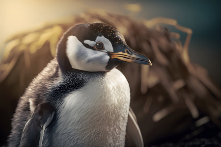 Chinstrap penguin (Pygoscelis chinstrap)の素材