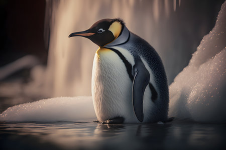 King penguin (Aptenodytes patagonicus)の素材