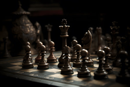 Chess board game concept of business ideas and competition and strategy ideas concepの素材