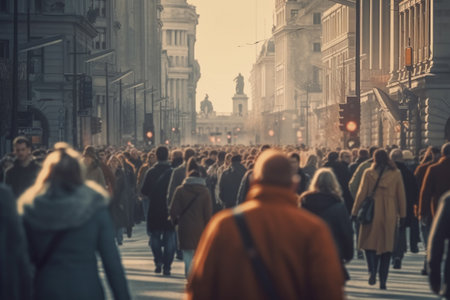 People in Central Londonの素材