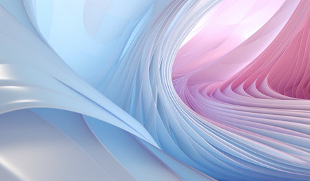 Abstract 3d rendering of wavy surface. Futuristic background.の素材