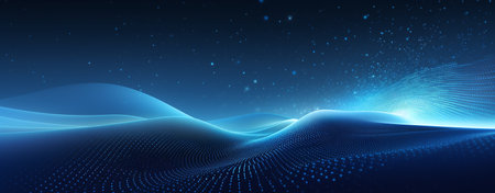 Abstract digital background. Futuristic technology style. Elegant background for business tech presentations.の素材