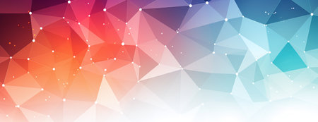 Abstract polygonal background. Triangular design for your business. Vector illustrationの素材