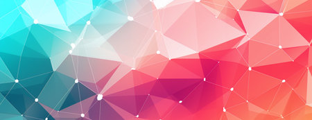 Abstract polygonal background. Triangular low poly design. Vector illustrationの素材
