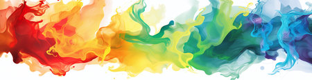 Colorful abstract watercolor background. Ink in water. Vector illustration.の素材