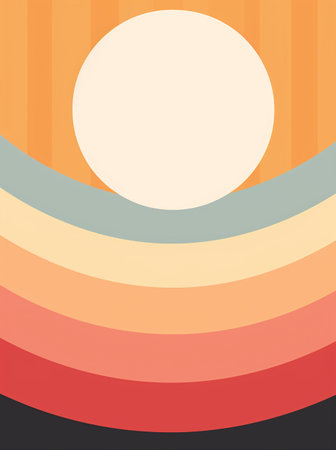 Abstract background with sun and stripes. Vector illustration. EPS 10.の素材