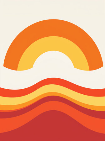 Abstract background with orange and yellow waves. Vector illustration for your designの素材