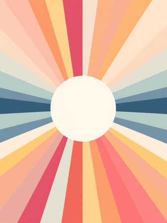 Colorful sunburst background. sunburst pattern. Vector illustration.の素材