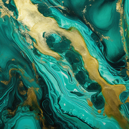 Marble abstract acrylic background. Marbling artwork texture. Agate ripple pattern. gold powder.の素材