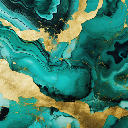 Luxury blue marble texture with gold pattern. abstract background.の素材