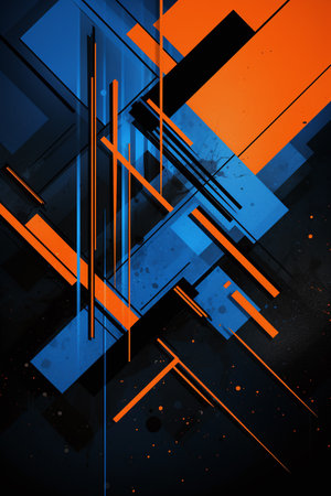 Abstract geometric background, futuristic shapes, vector illustration eps10.の素材
