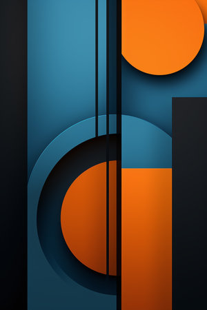 Abstract geometric background. Minimal design, creative concept, vector illustrationの素材