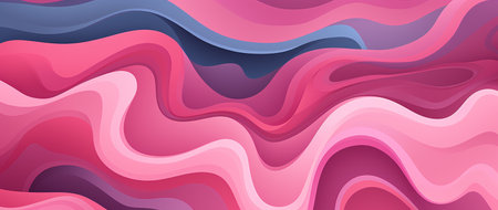 Colorful background of flowing fabric. Smooth and soft. Vector illustrationの素材