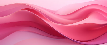 3d render, abstract background with smooth wavy lines in pink colorsの素材