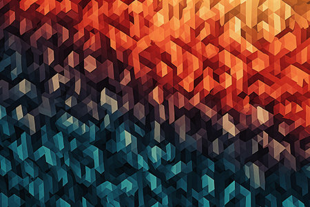 Abstract geometric background with hexagons. Vector illustration. EPS 10.の素材