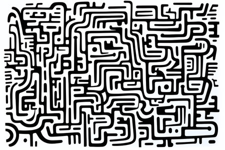 Black and white maze background. Vector illustration for your design. EPS10の素材
