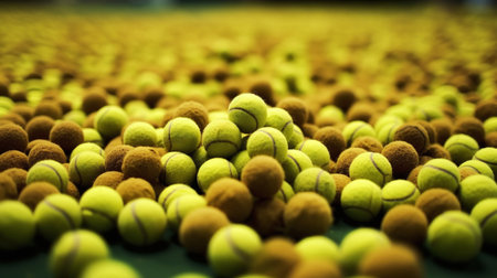 Tennis balls background. Tennis balls background. Tennis balls background.の素材