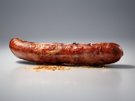 fried sausage on a transparent backgroundの素材