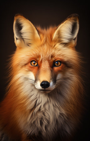 Portrait of a red fox (vulpes vulpes)の素材