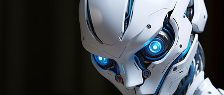 3d rendering robot cyborg or cyber man or cyborg 3d renderの素材