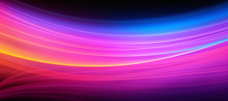 abstract background with rainbow colors and blurred waves, 3d renderの素材