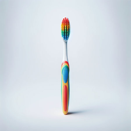 Toothbrush isolated on a white background. 3d illustration.の素材