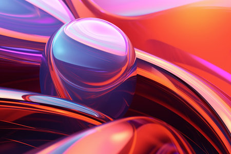 3d illustration of abstract geometric composition,digital artwork for creative graphic designの素材