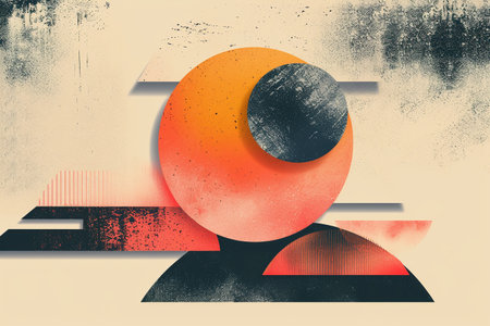 abstract background with geometric shapes, grunge texture, vector illustrationの素材