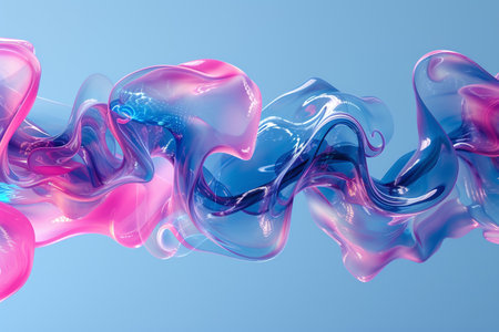 3d render, abstract background, liquid flow, paint splashingの素材