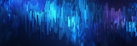 Abstract background with dynamic particles. Futuristic technology style. Vector illustration.の素材