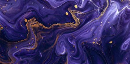 Marble abstract acrylic background. Marbling artwork texture. Agate ripple pattern. Gold powder.の素材