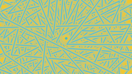 Instagram backgroundAbstract yellow and blue geometric pattern with interwoven triangles. Energetic and modern design. High quality photoの写真素材