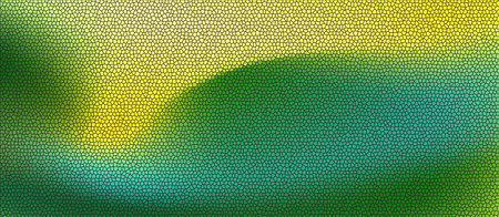 stained glass structure, vibrant gradient with green and yellow tones. High quality illustrationの写真素材