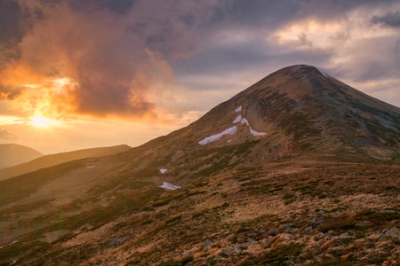 Goverla is the highest mountain and the highest point on the territory of Ukraine.のeditorial素材