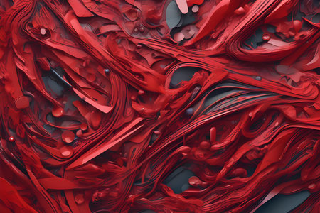 3d illustration of abstract geometric composition,digital art works. Computer generated graphics.の素材