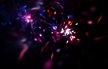 Pattern of color rays on light background.