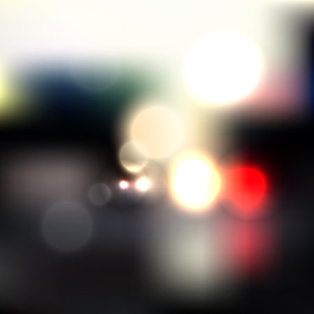 Abstract vector blurred background with car lights, template backdrop for designのイラスト素材