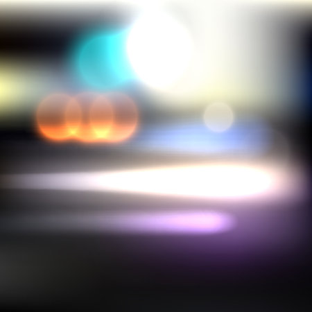 Vector abstract motion colorful blurred car lights backgroundのイラスト素材