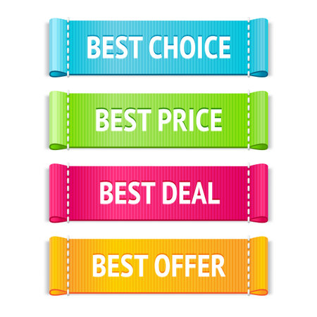 Best fabric label setのイラスト素材