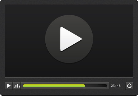 Video player applicationのイラスト素材