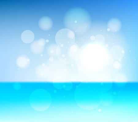Abstract blue sea background のイラスト素材