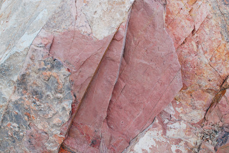 Red and white stone texture background from Valley of Fireの写真素材