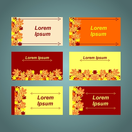 A set of cards with the inscriptionsのイラスト素材