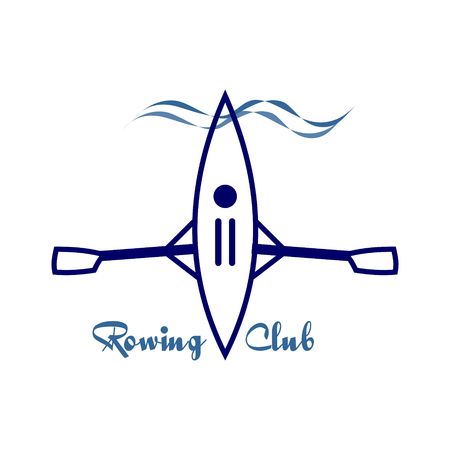 Rowing club design vectorのイラスト素材