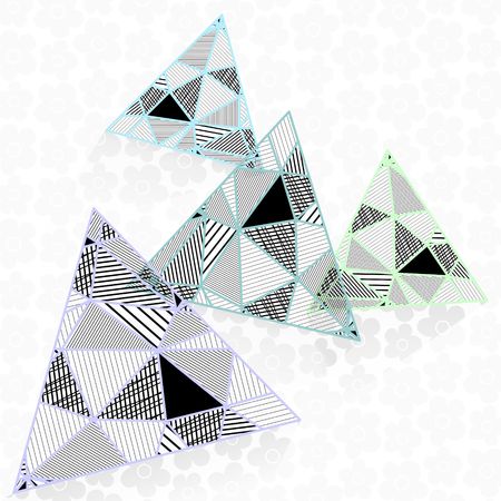 Black and white triangles design