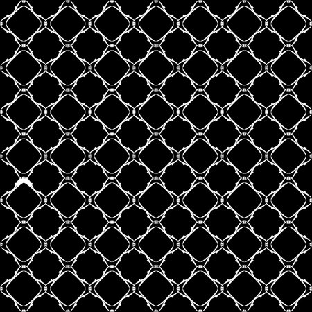 Lacy black and white patternのイラスト素材